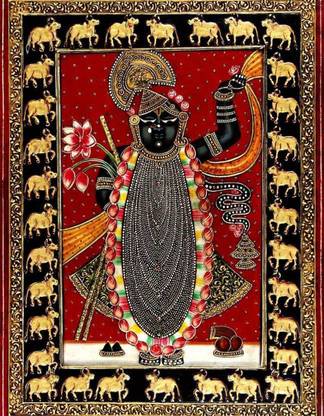 Harmony Arts Online Presents Tanjore Thanjavur Painting ( Art Print ) For Home & Office Decor. Model no : ttj3_a. Size :- 20 x 15 (in.) Canvas 15 inch x 20 inch Painting