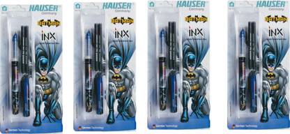 Hauser Germany INX LIQUID FOUNTAIN PEN + 2 INK CARTRIDGES Fountain Pen