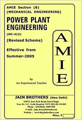 AMIE-Section-(B) Power Plant Engineering (MC-412) Mechanical Engineering Solved And Unsolved Paper