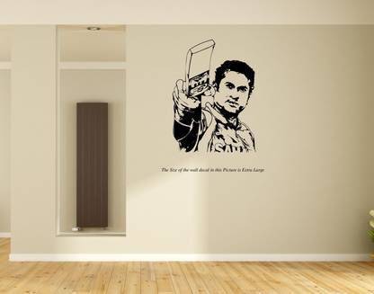 peacockirde 60 cm Sachin Tendulkar Self Adhesive Sticker