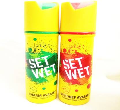SET WET CHARM AVATAR AND MISCHIEF AVATAR Deodorant Spray  -  For Men
