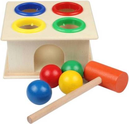 Kids Hammer Ball Knock Ball | Pounding Bench Box | Fine Motor Dexterity Skills | Educational Toy 2+ Years Party & Fun Board Game