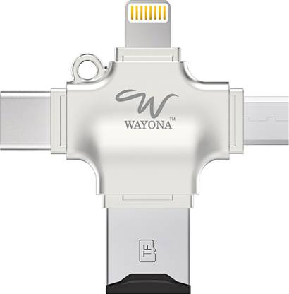 Wayona USB, Micro USB, USB Type C, Lightning OTG Adapter