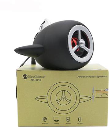 VibeX ™ Bluetooth Speaker Aircraft Portable Loudspeaker, Mini Wireless Bluetooth Plane Shaped Speaker AUX TF Card Slot 3 W Bluetooth Speaker
