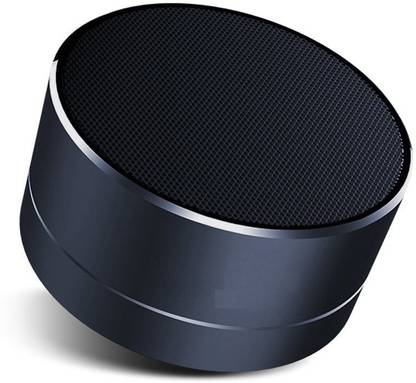 VibeX ™ Bluetooth Speaker, Supper Bass LED Smooth Surface Metal Wireless Outdoor Mini Portable Bluetooth Speaker Hands free with Mic 3 W Bluetooth Speaker