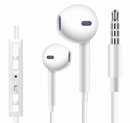 VibeX ® Earphones with Volume Control, In-ear Noise Isolating Earbuds Headphones with Microphone Remote I/N Switch Button Wired