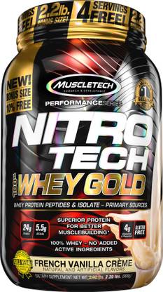 Muscletech Performance Series Nitrotech 100% Whey Gold Whey Protein