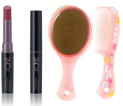 Oriflame Sweden The ONE Colour Unlimited Lipstick 1.7g (Forever Plum - 30577) With Comb Mirror