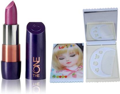 Oriflame Sweden The ONE 5-in-1 Colour Stylist Lipstick 4g (Mysterious Pink - 30663) With Mirror Comb