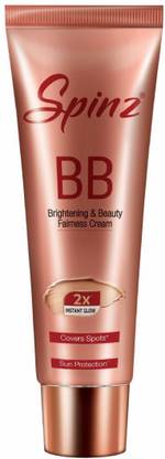 Spinz BB Fairness Cream, 2X Instant Glow, Sun Protection, Covers Dark Spots