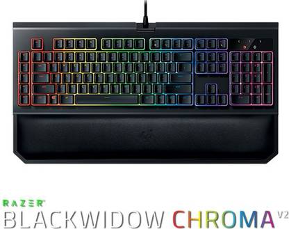 Razer BlackWidow Chroma V2 -Mechanical Gaming Keyboard Wired USB Standard Gaming Keyboard Compatible with Desktop, Laptop, Mac