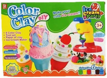 Debina Store Clay in new style with Ice cream maker & Tool set - make your own cute ice cream