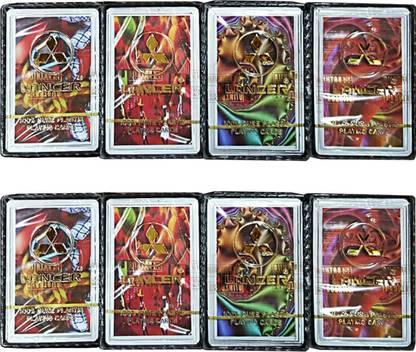 LANCER 100% PURE PLASTIC PLAYING CARDS (Set Of 8)