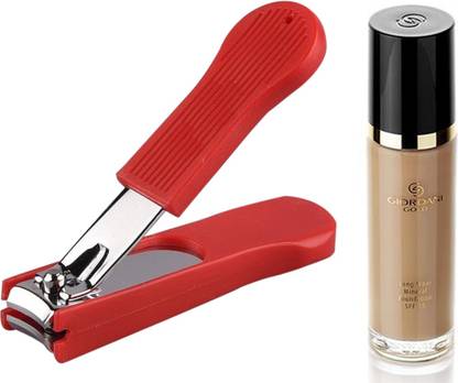 Oriflame Sweden Gold Long Wear Mineral Foundation SPF 15 30ml (Natural Beige - 31806) Wth Nail Cutter