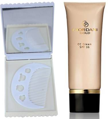 Oriflame Sweden CC Cream SPF 35 40ml (Natural - 30989) Wth Comb Mirror Set