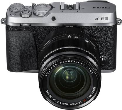 FUJIFILM X-E3 Silver with XF 18-55 mm Lens Mirrorless Camera Kit