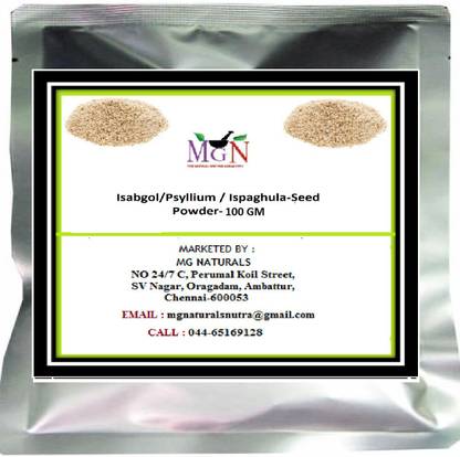 MG Naturals Isabgol/Psyllium / Ispaghula-Seed Powder 100 GM