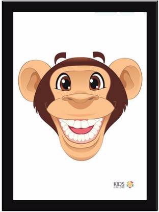 Monkey Face Paper Print