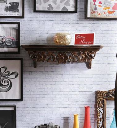 Onlineshoppee Wooden Wall Shelf