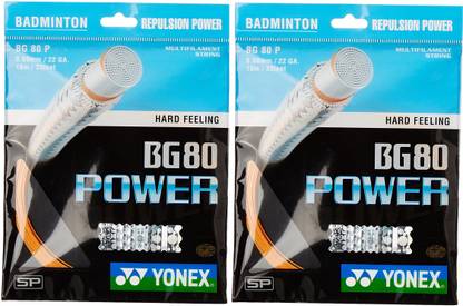 YONEX BG 80 Power 0.68 Badminton String - 10 m