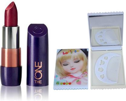 Oriflame Sweden The ONE 5-in-1 Colour Stylist Lipstick 4g (Irresistible Red - 30672) With Mirror Comb