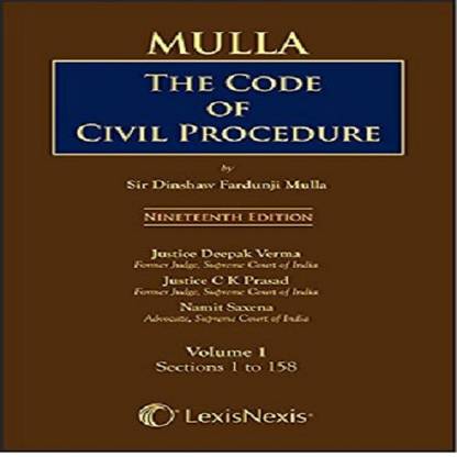 Mulla’s The Code of Civil Procedure (Set of 3 Volumes)