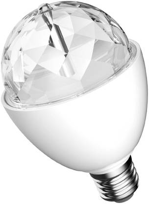 VibeX ® Sharper Image LED SIL1800 Party Light Rotating Disco Bulbs Single Disco Ball
