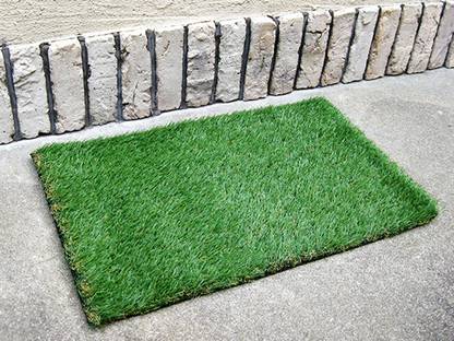 YELLOW WEAVES Artificial Grass Door Mat