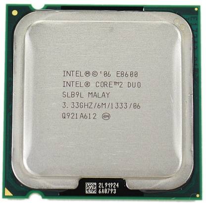 Intel Core 2 Duo E8600 3.33 GHz LGA 775 Socket 2 Cores 2 Threads 6 MB L2 Cache Desktop Processor