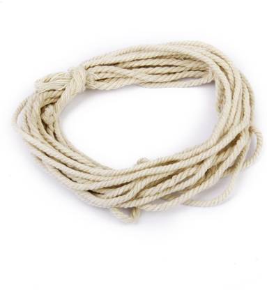 DELTA Imported 1 x 30M Natural DIY Braided Cotton Rope Cord String Dress Craft Decor 3mm White