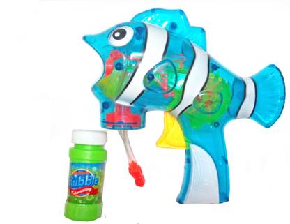 Shanaya Fish Shaped Bubble Gun toy with Bubble Bottle inside toy for kids (Blue) … Armor Sets