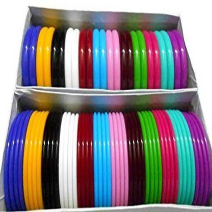 BestUBuy Plastic colourful bangles full boxes bangles both size 2.4