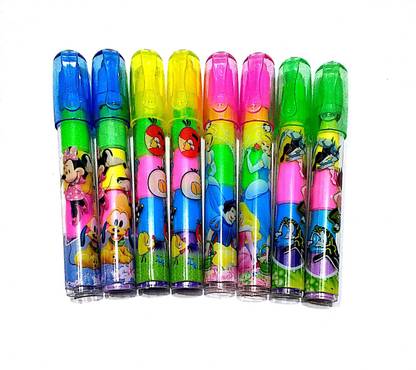 SelectionWorld Kids Pen Shaped Fancy Erasers (Return Gift Set Of 8 Pieces) Non-Toxic Eraser