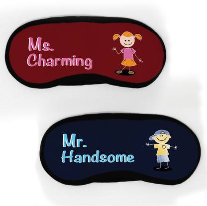 Indigifts Ms. Charming And Mr. Handsome Quote Eye Shade