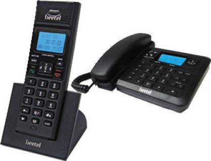 Beetel X78 M- Corded Landline Phone� � (Black) Corded Landline Phone with Answering Machine