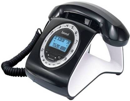 Beetel M73 M- Corded Landline Phone� � (Black) Corded Landline Phone with Answering Machine