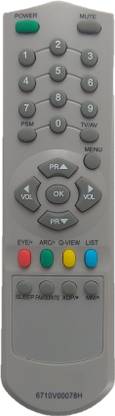 LipiWorld 6710V00078H  TV Universal Remote Control Compatible For  CRT TV LG Remote Controller