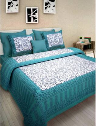 UTS 301 TC Cotton King Printed Flat Bedsheet