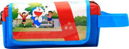 Doraemon Pencil Pouch Original Pose With Vibrant Colours from the Animation Series of Doraemon Art Artificial Leather Pencil Box