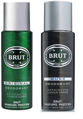 BRUT Original and Musk Deodorant Spray Pack of 2 Combo (200ML each) Deodorant Spray  -  For Men