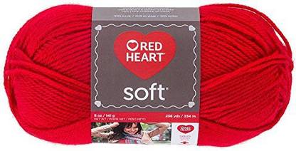 Coats Yarn Red Heart Soft Yarn - Cherry Red