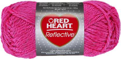 Coats Yarn Red Heart Reflective Yarn - Neon Pink