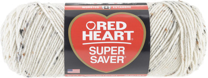red heart super saver yarn aran fleck
