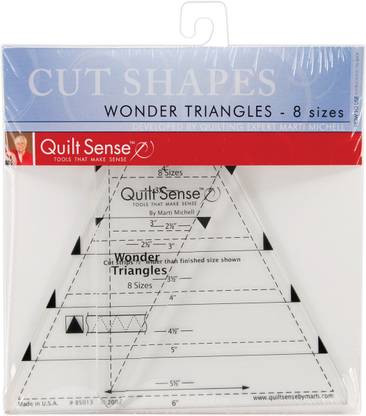 Dritz Quilt Sense Wonder Triangles Rulers - 8 Sizes