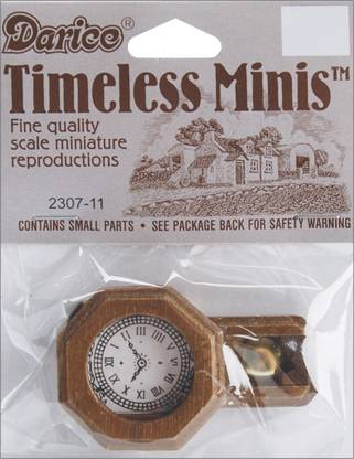 Darice Timeless Miniatures - Pendulum Wall Clock