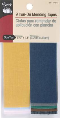Dritz Iron - On Mending Tape 1 - 1/4"X13" 9 Per Package - Assorted Colors