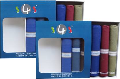 S4S Men's 100% Cotton Premium Collection ["Multicolor"] Handkerchief