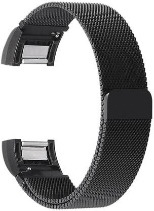 HIGAR STAINLESS STEEL MILANESE LOOP STRAP FOR FITBIT CHARGE 2 Smart Watch Strap