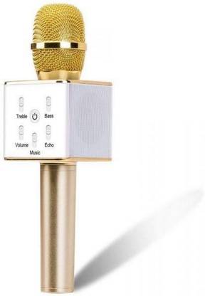MIRZA CTL_Q7 Portable Wireless Karaoke Microphone Handheld Condenser Microphone Inbuilt Speaker Microphone