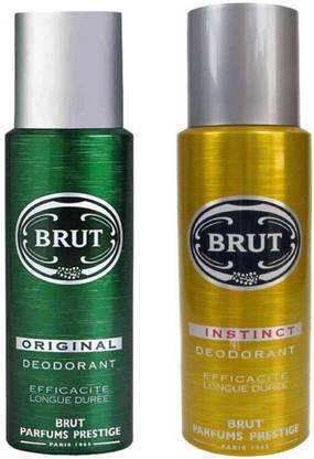 BRUT Original and Instinct Deodorant Spray Pack of 2 Combo (200ML each) Deodorant Spray  -  For Men